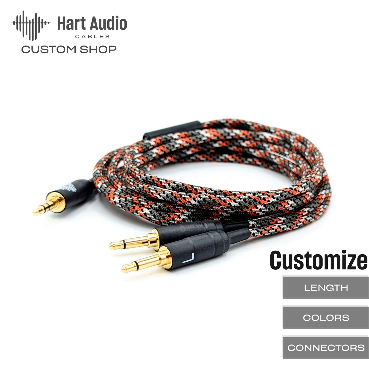 CST-HC-9-THK: Dual Balanced Headphone Cable for Focal