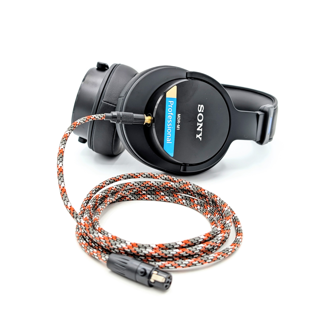 CST-HC-2-MDR: Custom 3.5mm TRRS cable for Sony MDR-M1, MV1