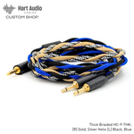 HC-9-THK: Dual 3.5mm Headphone Cable for Focal and more (Modular, Balanced Capable)