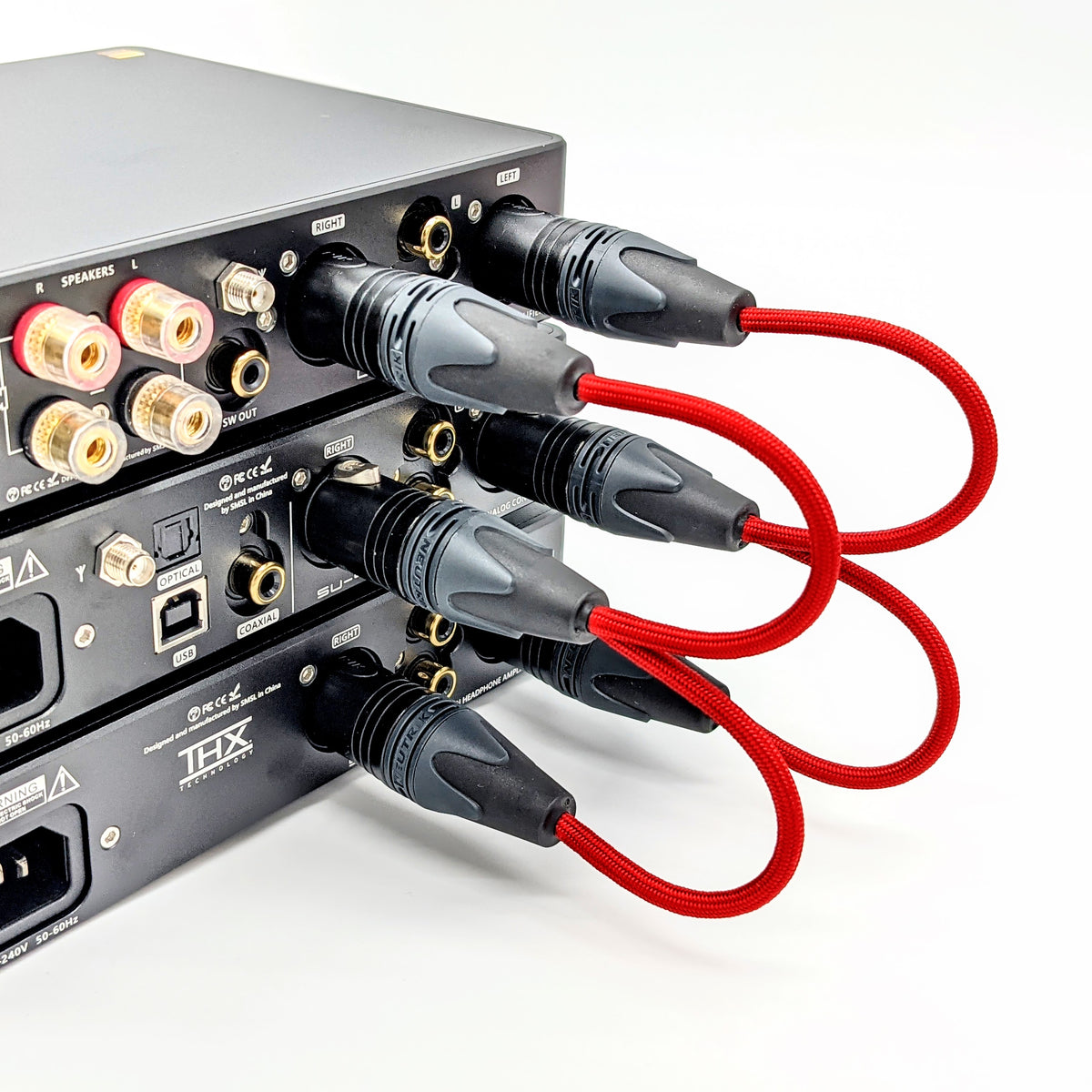 CSTTC1DD Custom 3pin XLR Double Set Hart Audio Cables