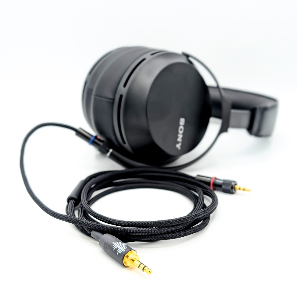 RPL-HC-9-TRC: Dual collared 3.5mm cable for Sony MDR-Z7M2, MDR-Z1R
