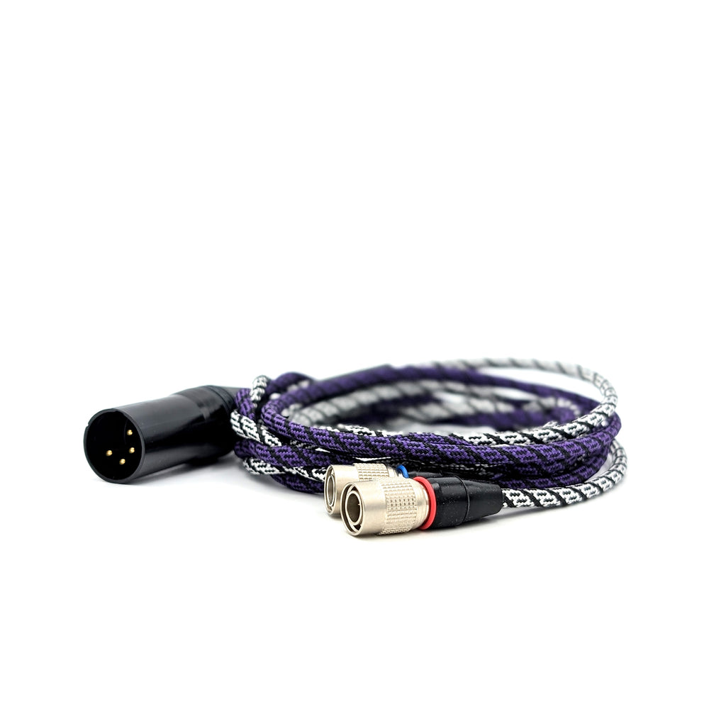 Custom Twisted Braid Dual Push-Pull headphone cable for Dan Clark Audio / Mr. Speakers headphones