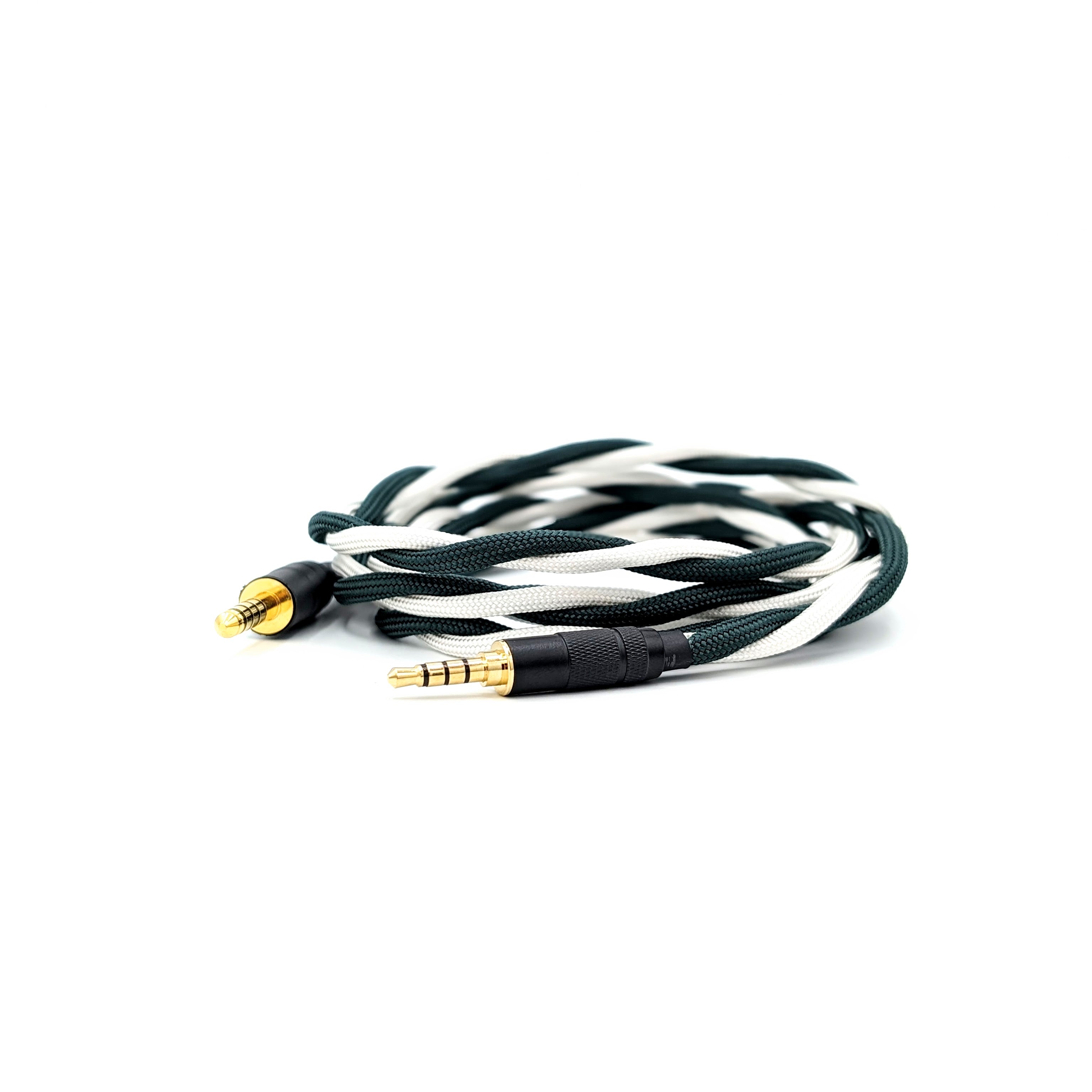Custom Twisted Braid 3.5mm TRRS headphone cable for T60RP, HD 490 Pro, Deva Pro, HER9 and more