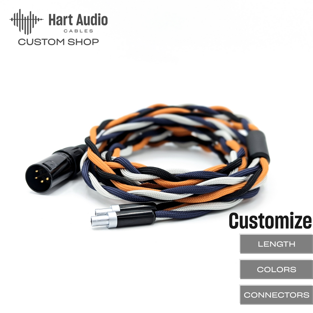 Custom Thick Braided HD800 Balanced Headphone Cable
