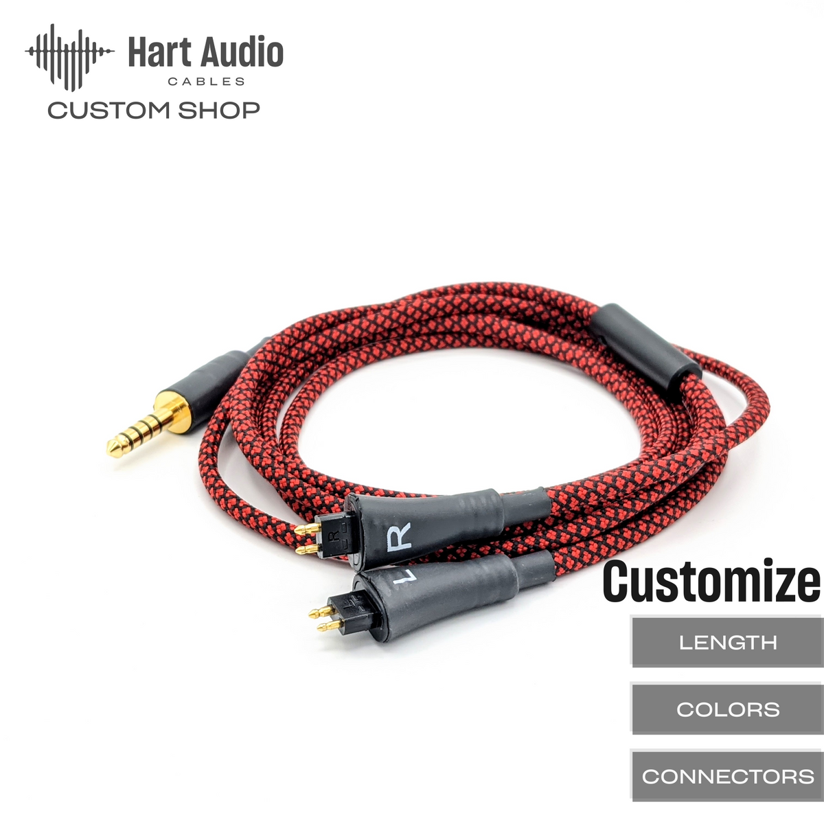 CST-HC-11: Dual Fostex 2-pin balanced Headphone Cable – Hart Audio