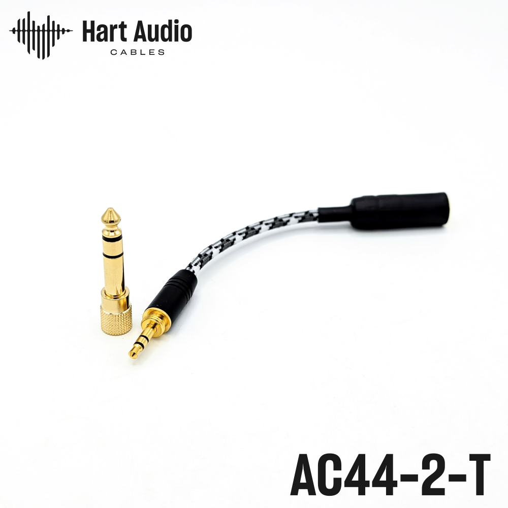 AC44-2-T : 4.4mm to 3.5mm adapter – Hart Audio Cables