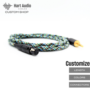 CST-HC-4: Custom 3-pin mini-XLR cable for AKG, Beyerdynamic headphones