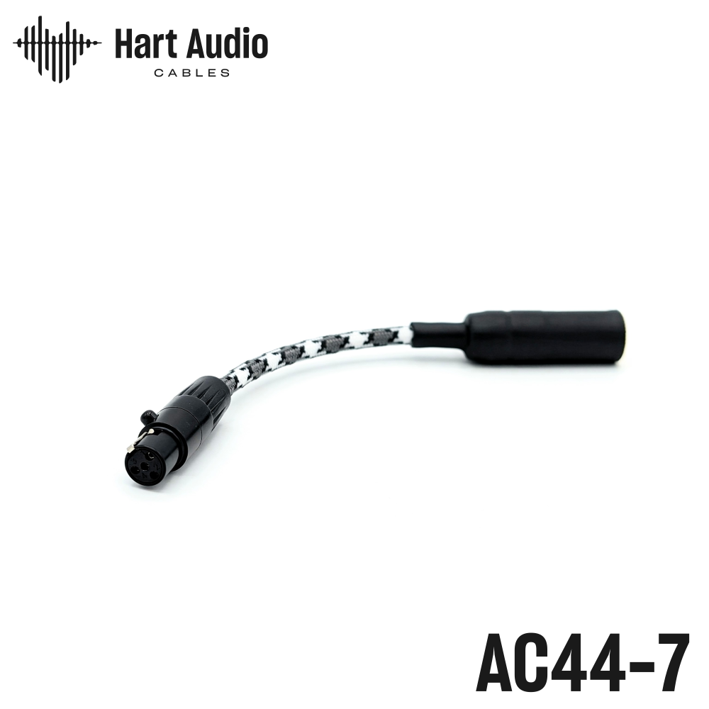 AC44-7 : 4.4mm to 4-pin mini-XLR (For use with our modular interconnect system)