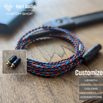 CST-PC-1-NK: Custom NK Series Dual MMCX Balanced IEM Cable