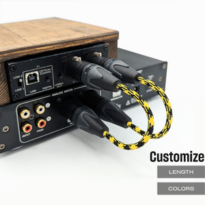 CST-TC-1: Custom 3-pin XLR Cable Pair