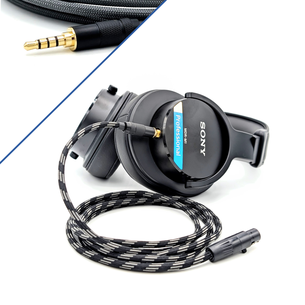 HC-2-MDR: 3.5mm Balanced Modular Headphone Cable for Sony MDR-M1, MV1 + more