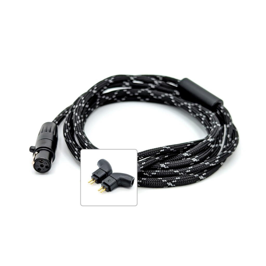 PC-3-EXT: Dual Angled 2-pin (extended) balanced modular IEM Cable