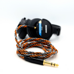 TWBRA-HC-2-MDR: Custom Twisted Braid 3.5mm TRRS cable for Sony MDR-M1, MV1 + more