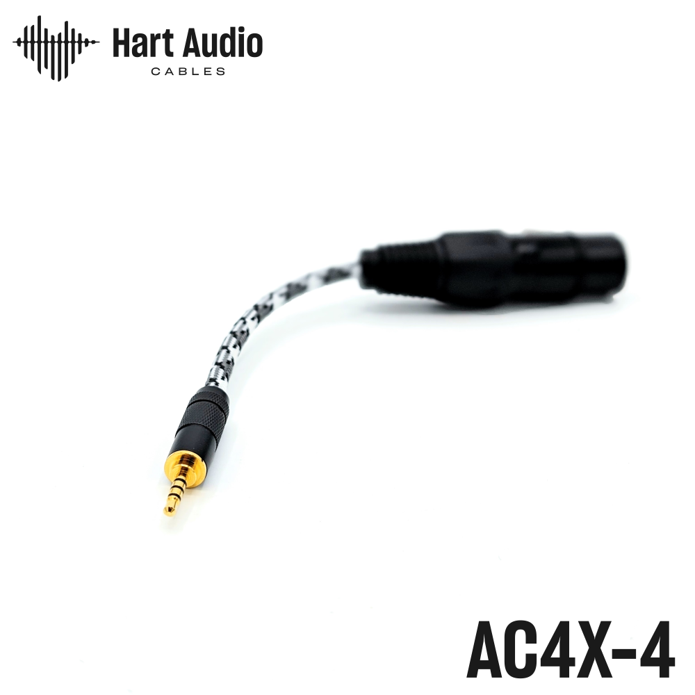 AC4X-4 : 4-pin XLR to 2.5mm adapter