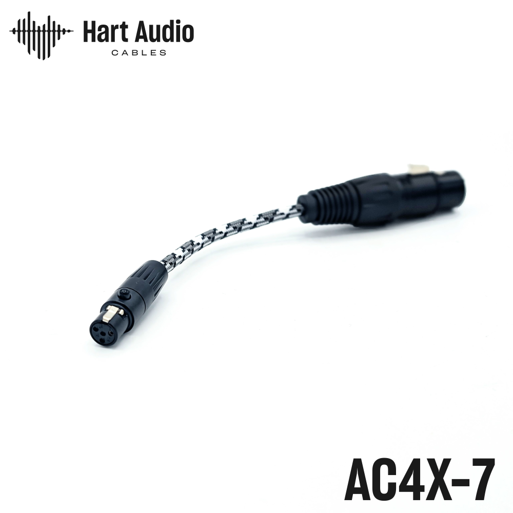 AC4X-7 : 4-pin XLR to 4-pin mini-XLR adapter(For use with our modular interconnect system)