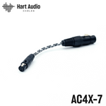 AC4X-7 : 4-pin XLR to 4-pin mini-XLR adapter(For use with our modular interconnect system)