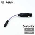 CST-AC4X-7: Custom 4-pin XLR to 4-pin mini-XLR adapter (For use with our modular interconnect system)