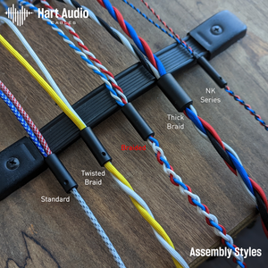 Custom Braided Dual [F] 4-pin mini-XLR Balanced cable for M1570 / M1570C