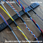 CHBRA-HC-15: Thick Braided Dual Lemo Focal Utopia Headphone Cable