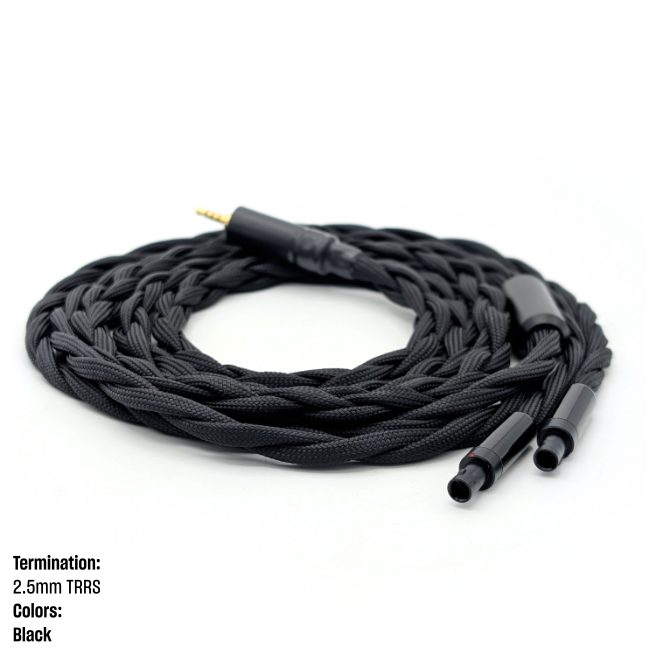 CHBRA-HC-13: Thick Braided HD 800 Balanced Headphone Cable for HD