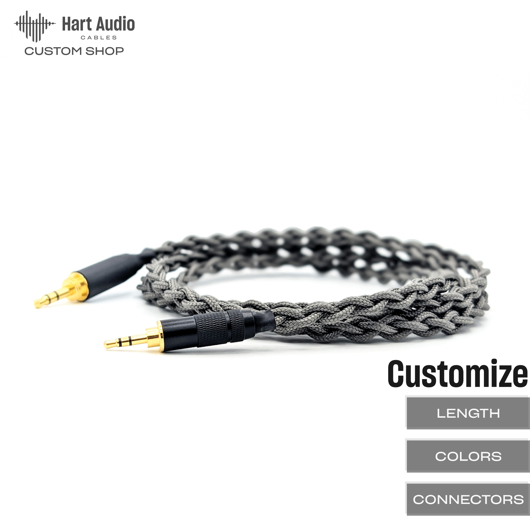 95BRA-HC-17: Custom Braided 2.5mm headphone cable for Momentum 4, DT240  Pro + more