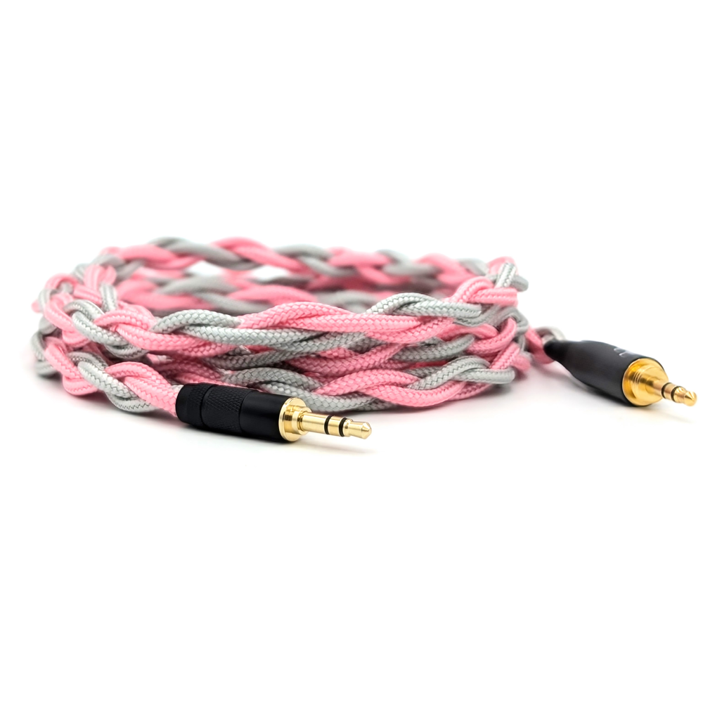 BRA-HC-1: Braided 3.5mm headphone cable for Focal Hadenys / Azurys, SHP9500 + more