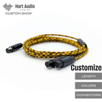 CST-HC-18-K: Custom Dual 3-pin mini-XLR headphone cable for Koss A/550