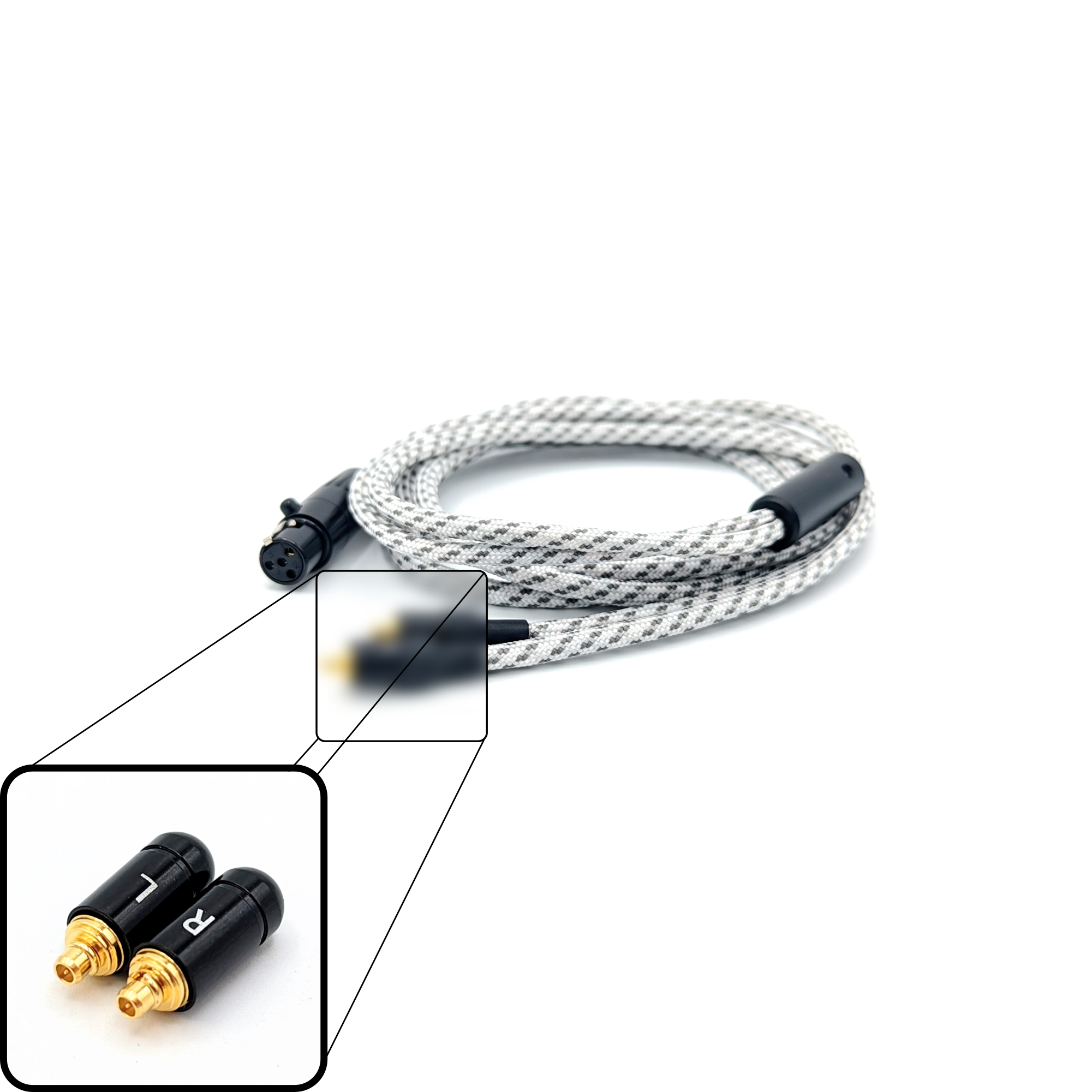 CST-PC-4: Custom Dual Senn MMCX IEM Cable for IE200 / 300 / 600 / 900 / AKG N5005 (Balanced Capable)