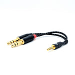 CST-TC-9: Custom 4.4mm to Dual 1/4" TRS balanced cable