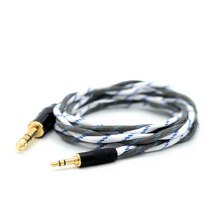 TWBRA-HC-1: Custom Twisted Braid 3.5mm headphone cable for Focal Hadenys / Azurys/ Lensys, SHP9500 + more