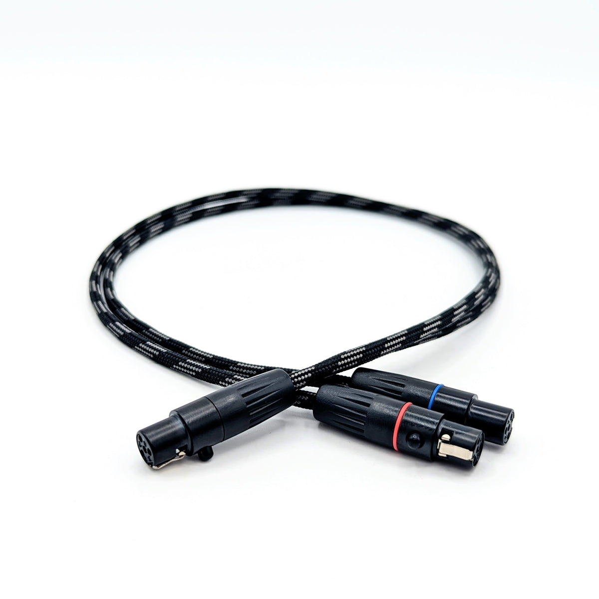 HC 10 Split Dual F 4 pin Mini XLR Split Headphone Cable For Audeze hc-10-split-dual-f-4-pin-mini-xlr-split-headphone-cable-for-audeze