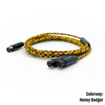 CST-HC-18-K: Custom Dual 3-pin mini-XLR headphone cable for Koss A/550