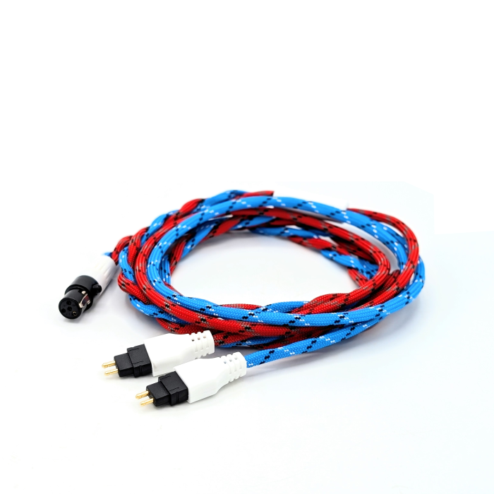Custom Dual Senn. 2-pin balanced headphone cable for HD600, 6XX, 58X + more