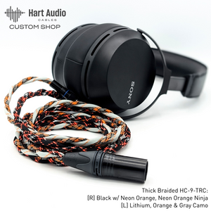 RPL-HC-9-TRC: Dual collared 3.5mm cable for Sony MDR-Z7M2, MDR-Z1R + more