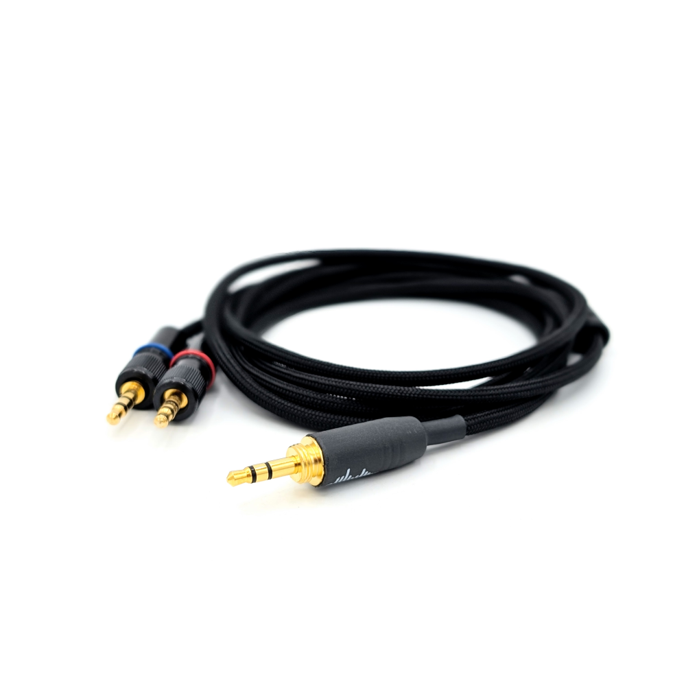 RPL-HC-9-TRC: Dual collared 3.5mm cable for Sony MDR-Z7M2, MDR-Z1R + more