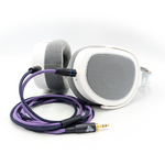 TWBRA-HC-18-K: Twisted Braid Dual 3-pin mini-XLR headphone cable for Koss A/550