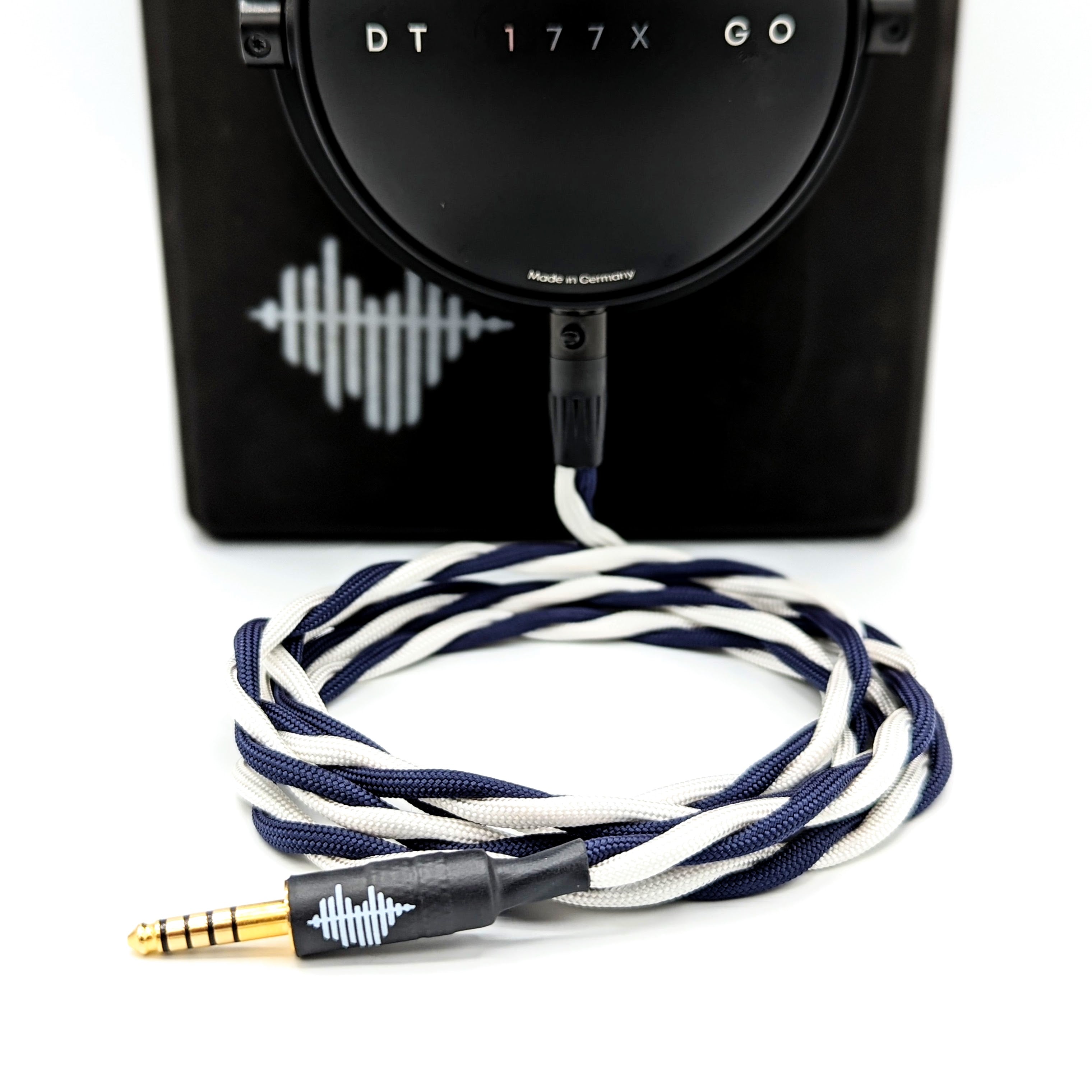 Custom Twisted Braid [F] 4-pin mini-XLR cable for Drop DT 177X Go