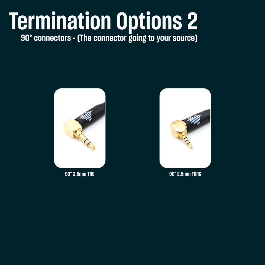 BRA-HC-9: Custom Braided Dual 3.5mm TRS Balanced Headphone Cable