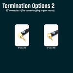 BRA-HC-9: Custom Braided Dual 3.5mm TRS Balanced Headphone Cable