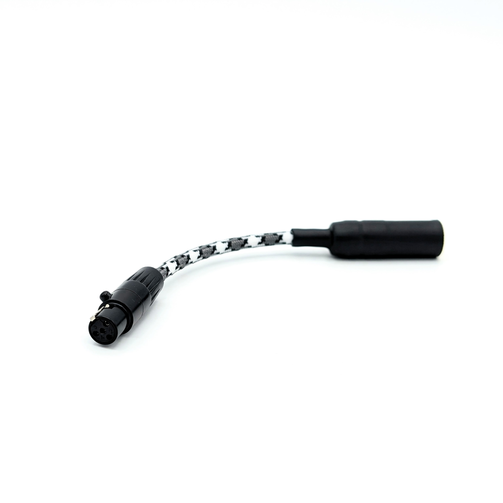 CST-AC44-7 : Custom 4.4mm to 4-pin mini-XLR adapter (For use with our modular system)