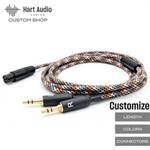 Custom Dual 3.5mm Balanced Headphone Cable for Focal headphones + more