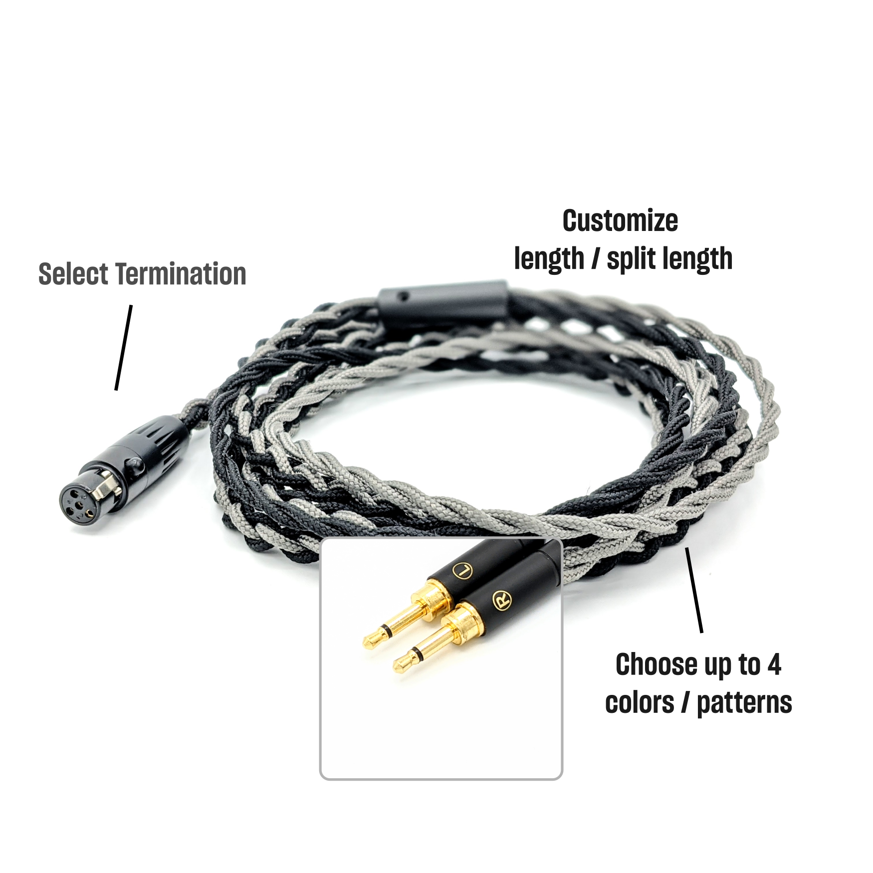 Balanced headphone cable 2.5 discount mm