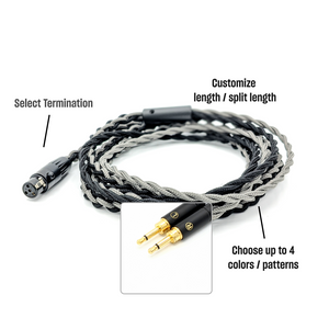 95BRA-HC-7: Braided Dual 2.5mm Balanced Headphone Cable