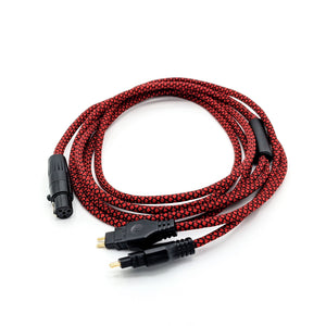 OKULI Cavo Audio di Ricambio per Sennheiser HD580, HD600, HD650 Auricolari Cuffie OKULI Cavo Audio di Ricambio per Sennheiser HD580, HD600, HD650 Auricolari Cuffie