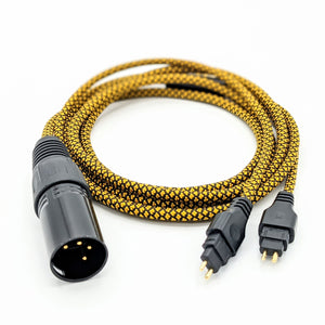 Custom Dual Sennheiser 2-pin Cable for HD600, HD6XX, 58x and more