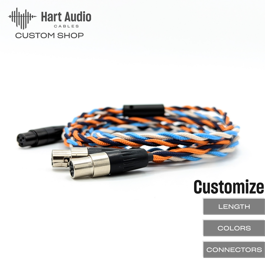 Custom Dual Sennheiser 2-pin Cable for HD600, HD6XX, 58x and more – Hart  Audio Cables