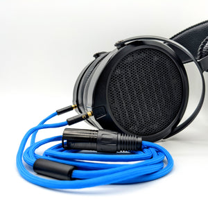 BTQ-HC-9: Dual 3.5mm TRS to [M] 4-pin XLR Balanced Headphone Cable for Hifiman, Focal, Meze 109 & Liric and more