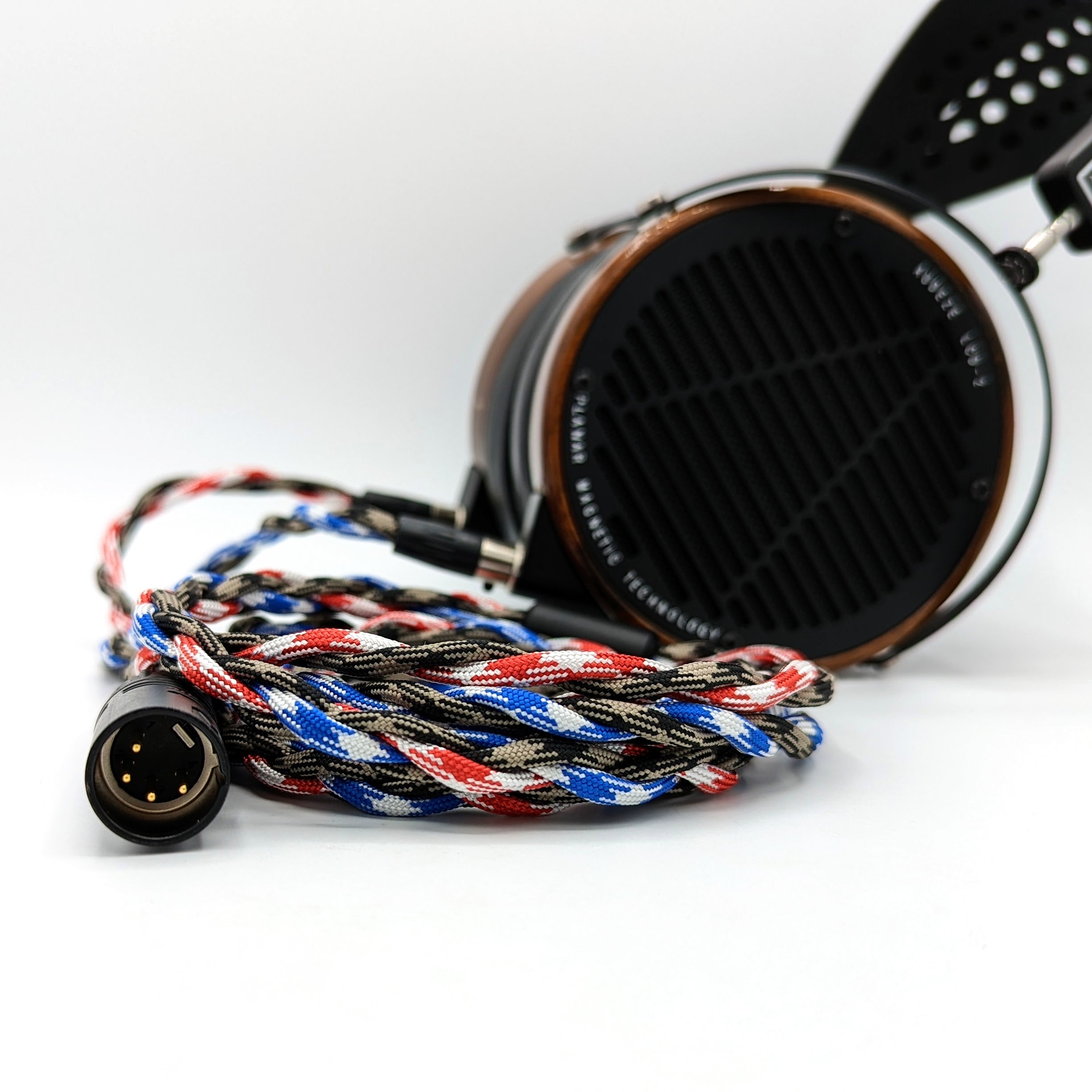Custom Chunky Braided Dual [F] 4-pin mini-XLR Balanced Headphone Cable