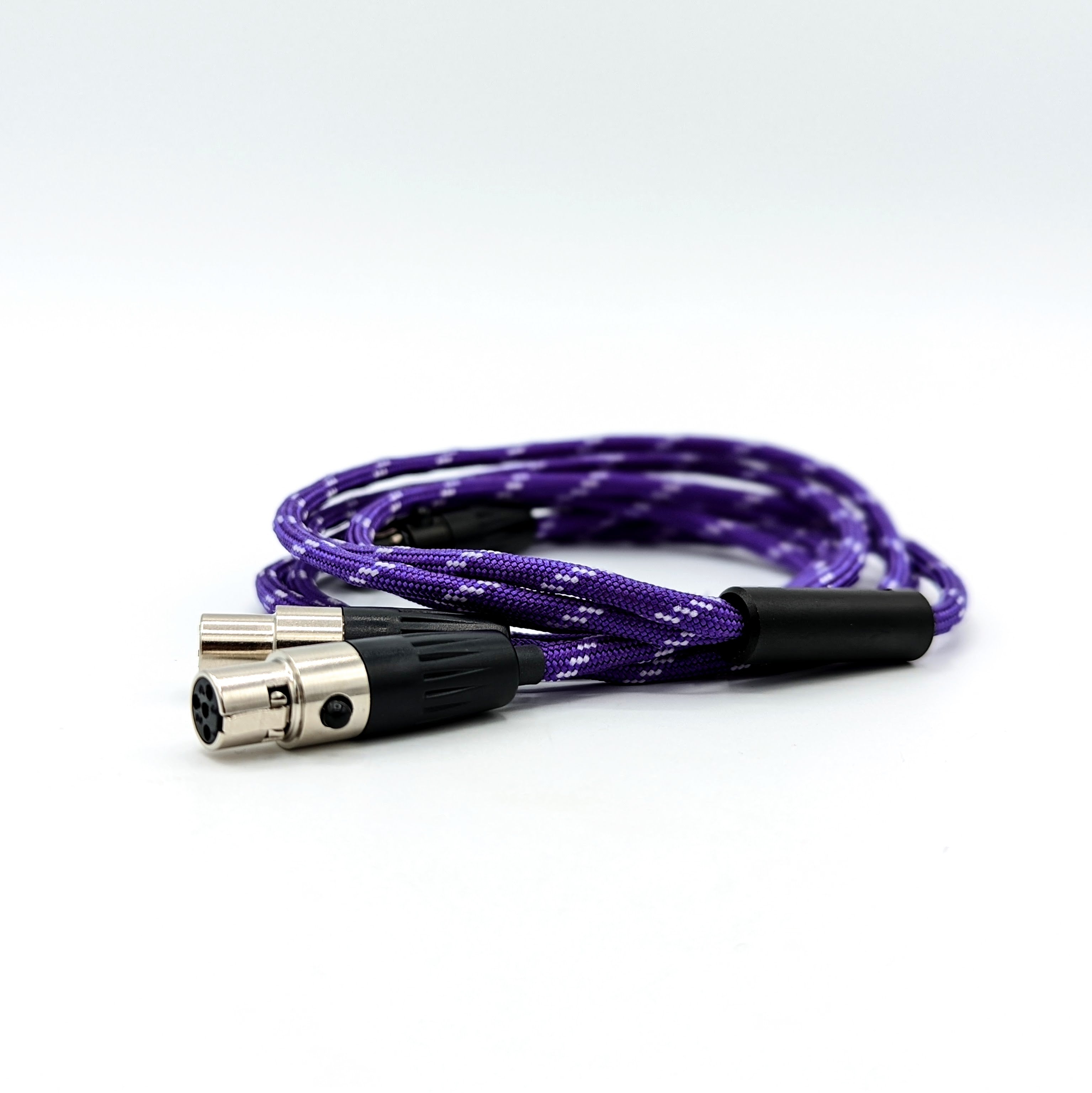 Custom Dual [F] 4-pin mini-XLR Balanced Headphone Cable for Audeze / ZMF / Meze