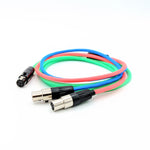 CST-HC-10-M: Dual [F] 4-pin mini-XLR Balanced Headphone Cable for Monolith M1570 / M1570C